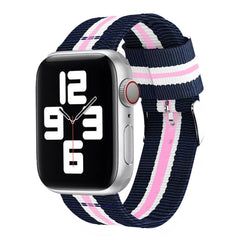 correa de nylon para apple watch 38 40 41mm pulsera ajustable de microfibras con hebillas