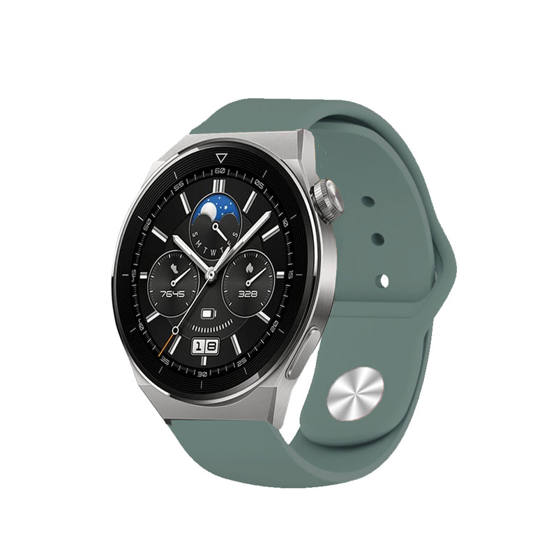 correa de silicona con cierre de botón para smartwatch huawei watch gt 3 pro 46mm pulsera de colores para reloj inteligente huawei