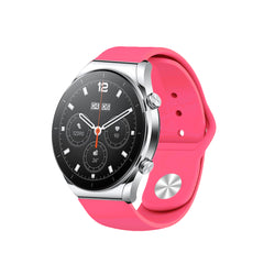 correa de silicona con cierre de botón para smartwatch xiaomi watch s1 pulsera de colores para reloj inteligente xiaomi