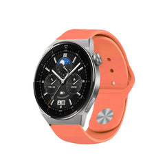 correa de silicona con cierre de botón para smartwatch huawei watch gt 3 pro 46mm pulsera de colores para reloj inteligente huawei
