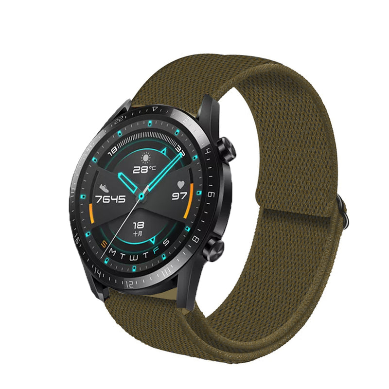 correa de nylon para huawei watch gt 2 46mm pulsera de nailon elástico de colores para smartwatch huawei