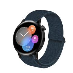 correa de nylon para huawei watch gt 3 de 42mm pulsera de nailon elástico de colores para smartwatch reloj inteligente huawei