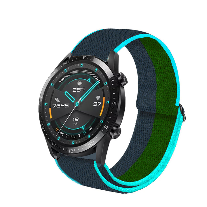 correa de nylon para huawei watch gt 2 46mm pulsera de nailon elástico de colores para smartwatch huawei