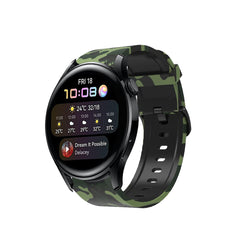 correas de silicona de estilo camuflaje para smartwatch huawei watch 3 pulsera con diseño militar para reloj inteligente