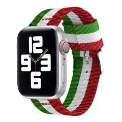 correa de nylon para apple watch 38 40 41mm pulsera ajustable de microfibras con hebillas