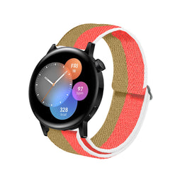 correa de nylon para huawei watch gt 3 de 42mm pulsera de nailon elástico de colores para smartwatch reloj inteligente huawei